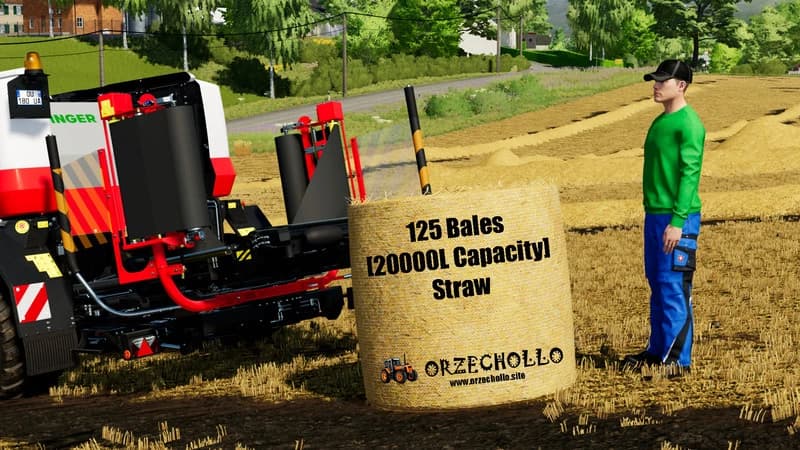 125 ROUND BALES STRAW CAPACITY 20000L