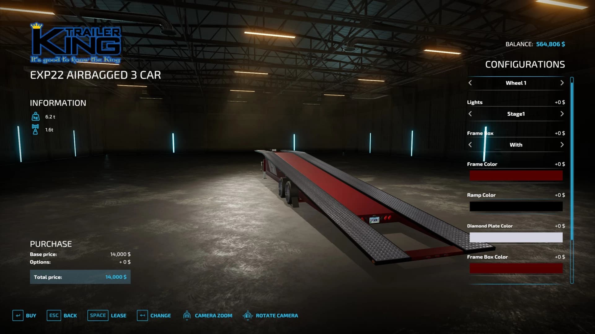 AIRBAGGED 3 CAR TRAILER