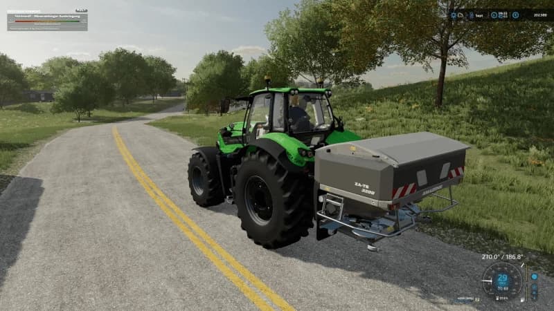 AMAZONE ZA TS FERTILIZER SPREADER WITH LIME AND VOLUME CONFIG
