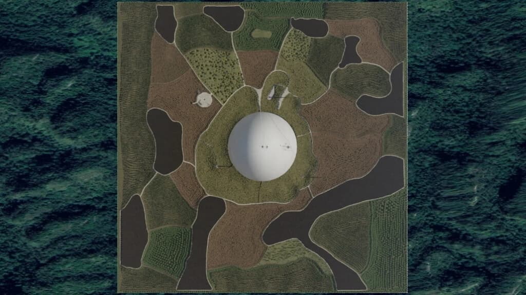 ARECIBO OBSERVATORY MEMORIAL MAP