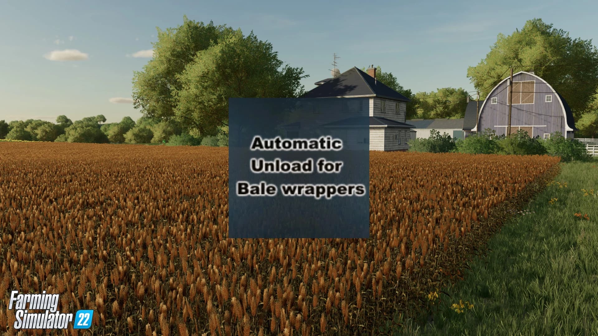 AUTOMATIC UNLOAD FOR BALE WRAPPERS