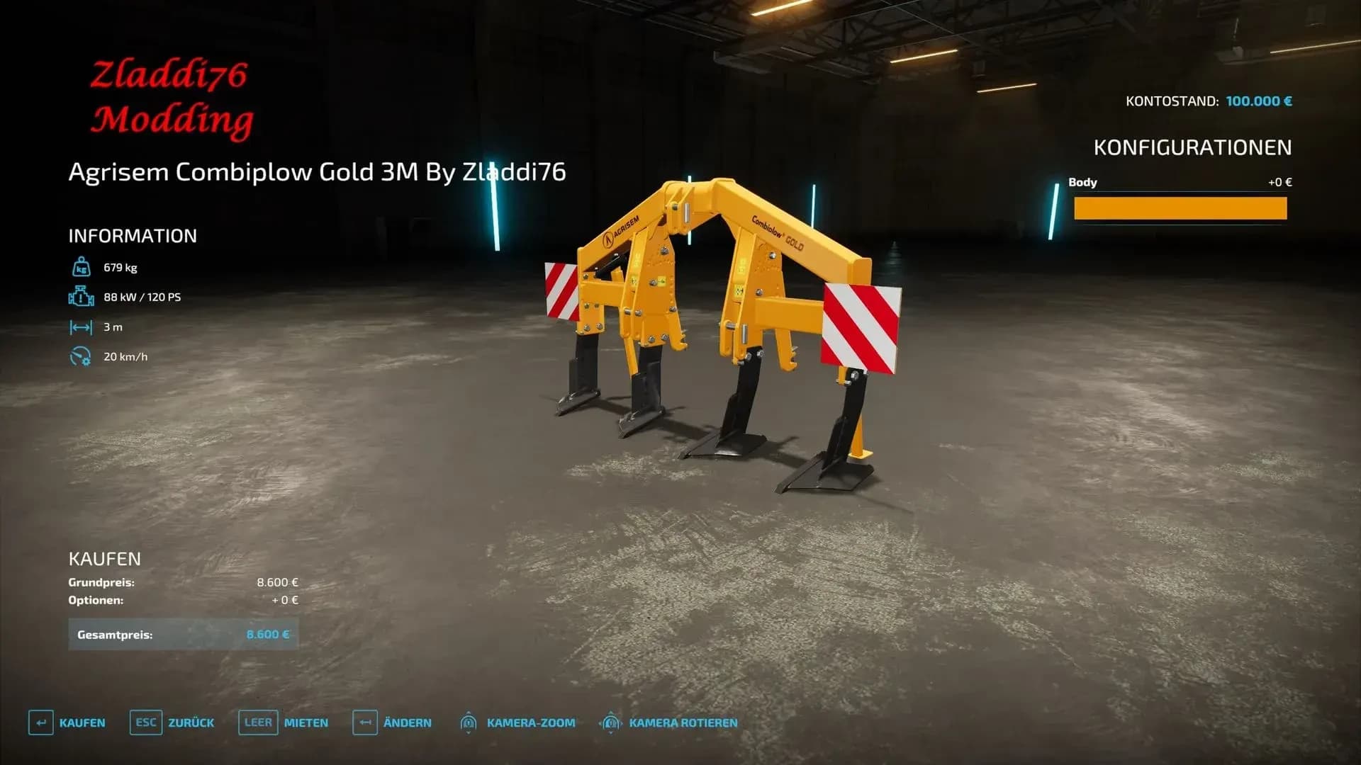 Agrisem Combiplow Gold 3-4 meters