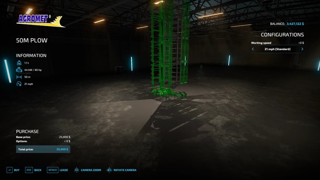 Agromet Plow-Cultivator 50m