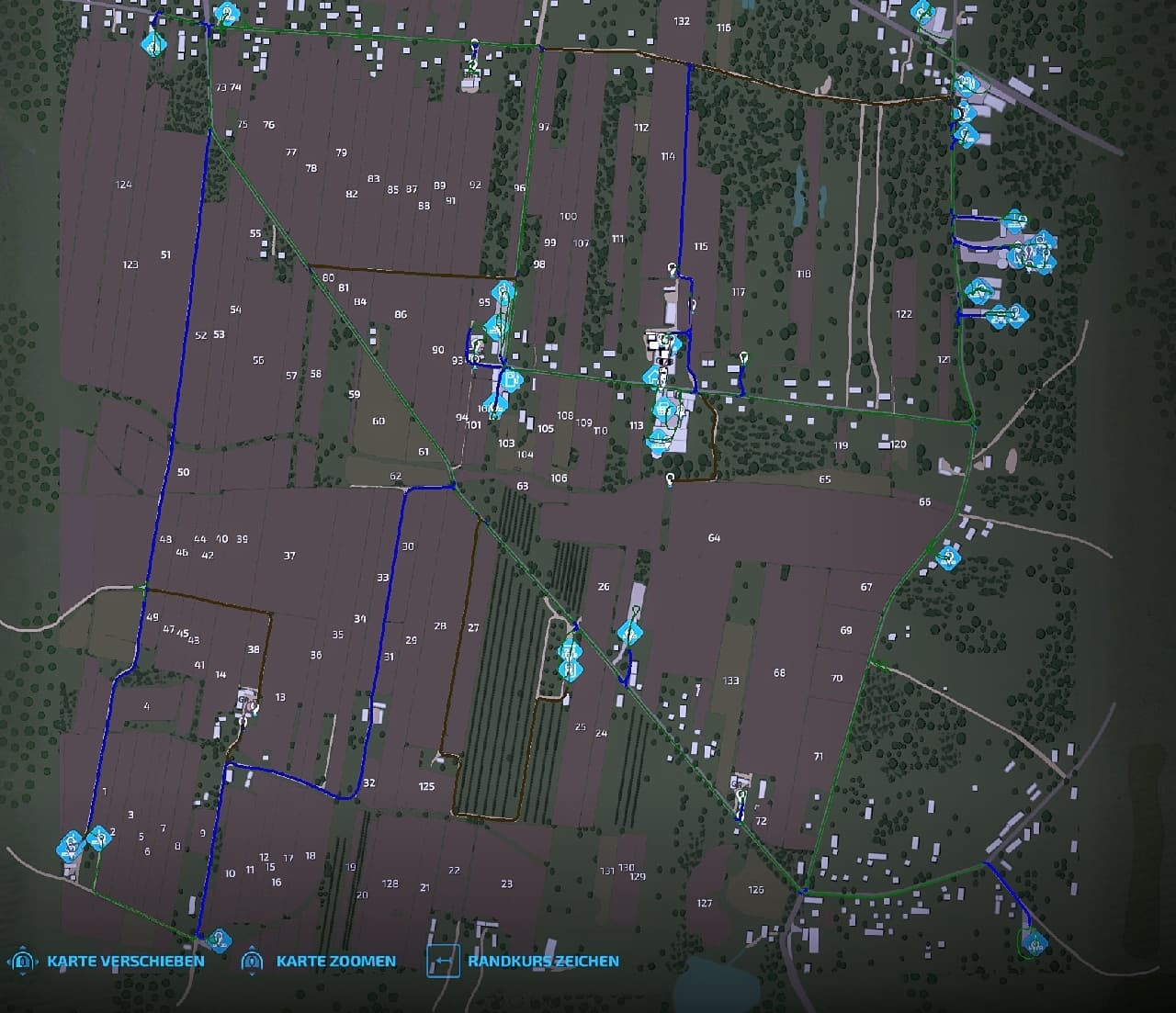 AutoDrive courses for the map Zdziechow 1.0