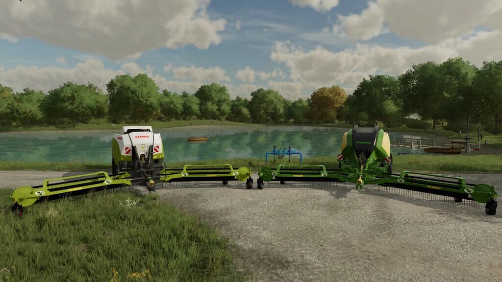 PACK OF BALERS WITH WINDROWER