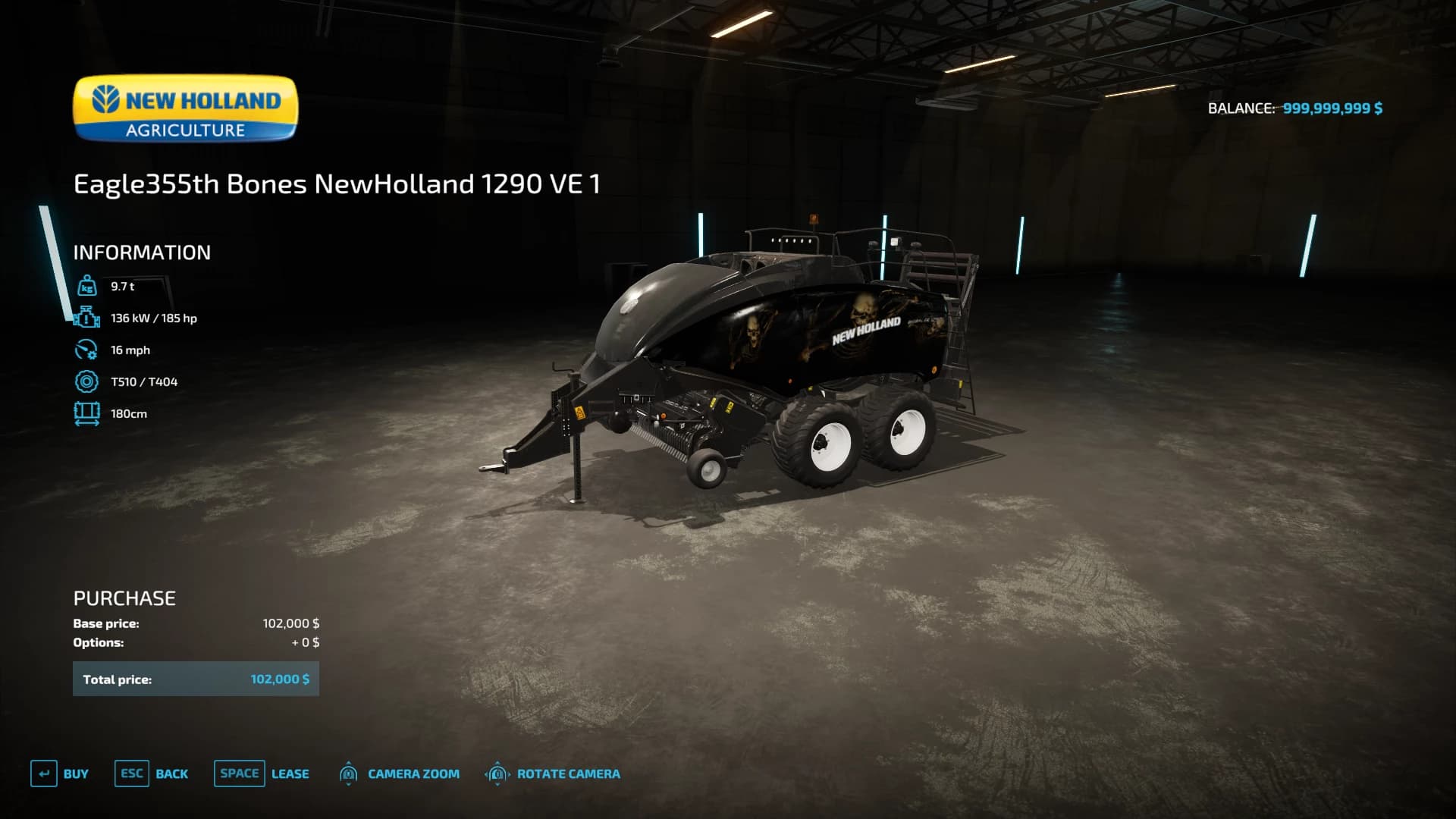 BONES NEWHOLLAND BALER PACK