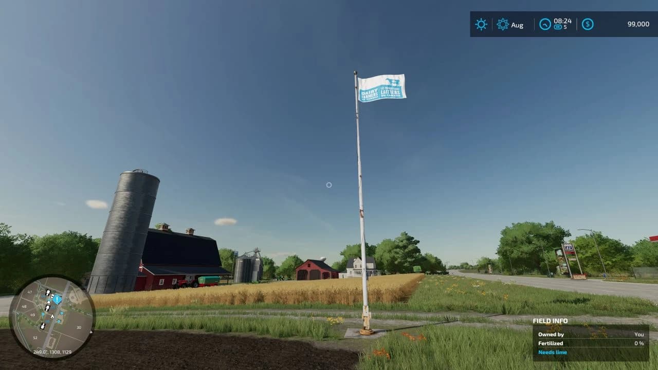 CANADIAN DAIRY FLAG PLACEABLE