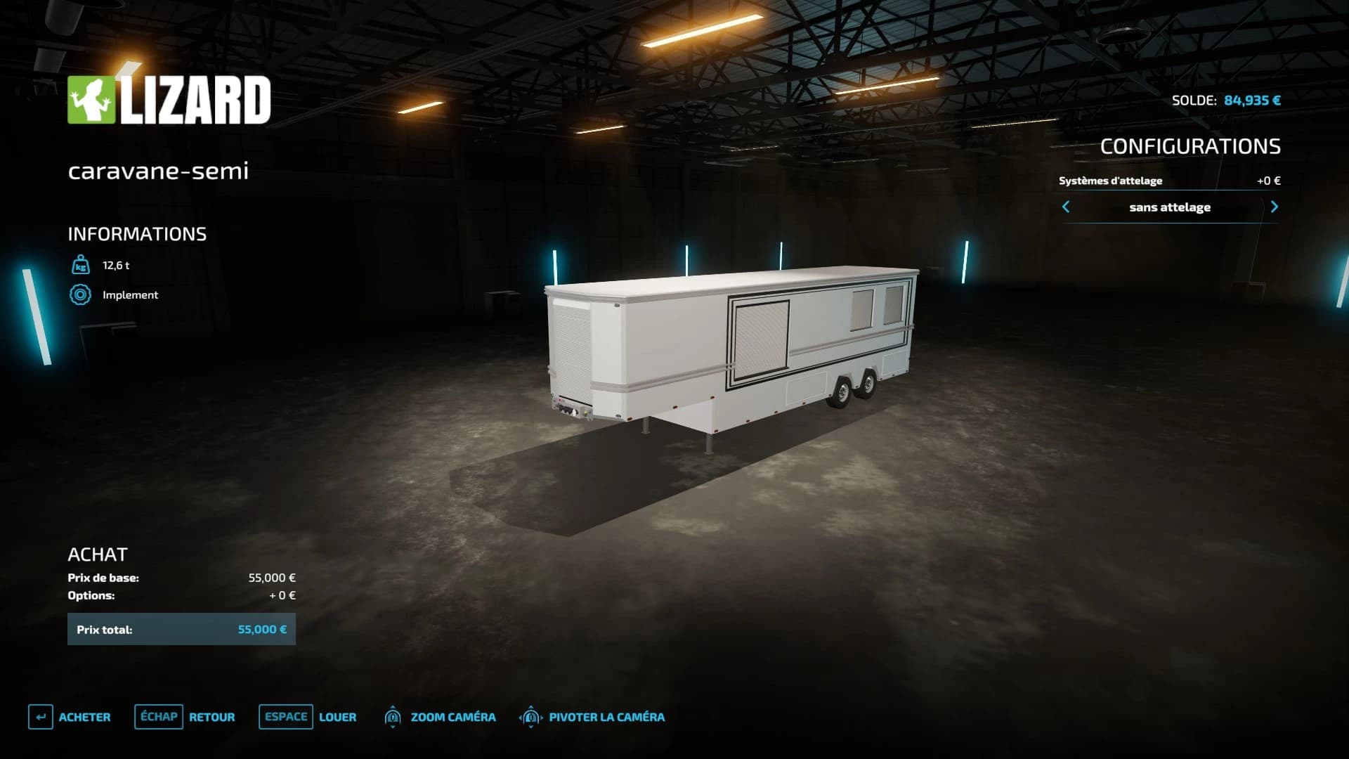 CARAVANE SEMI BLANCHE