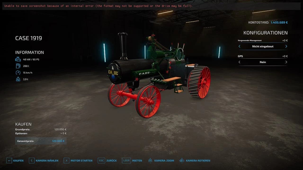CASE IH 1919 STEAM TRACTOR BETA