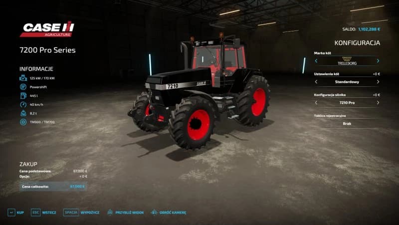 CASE IH MAGNUM 7200 PRO SERIES BLACK AND RED