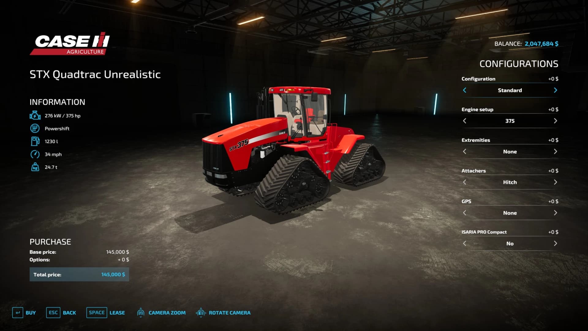 CASEIH STX STEIGER TRACKED UNREALISTIC