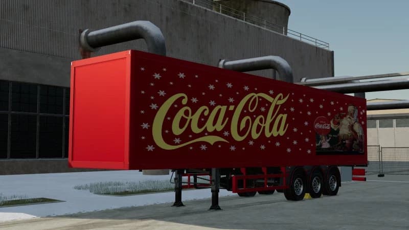 CHRISTMAS TRUCK AND TRAILER