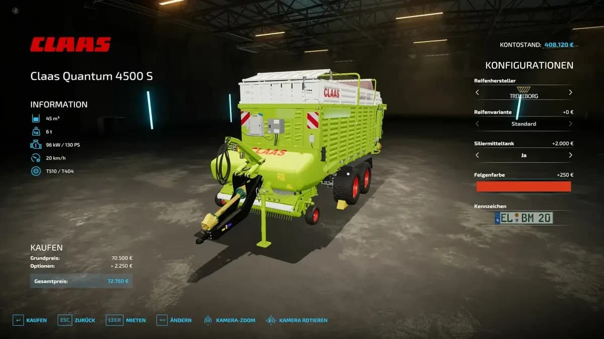 CLAAS QUANTUM 4500S