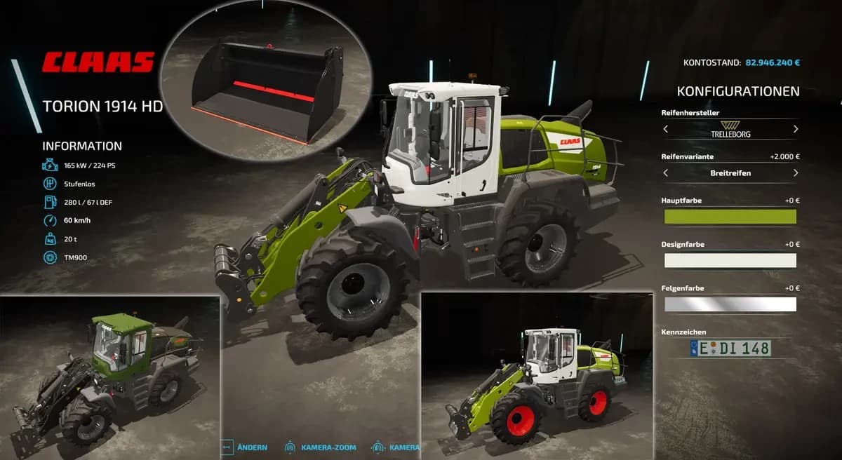 CLAAS TORION 1914HD & RAPTOR BUCKET