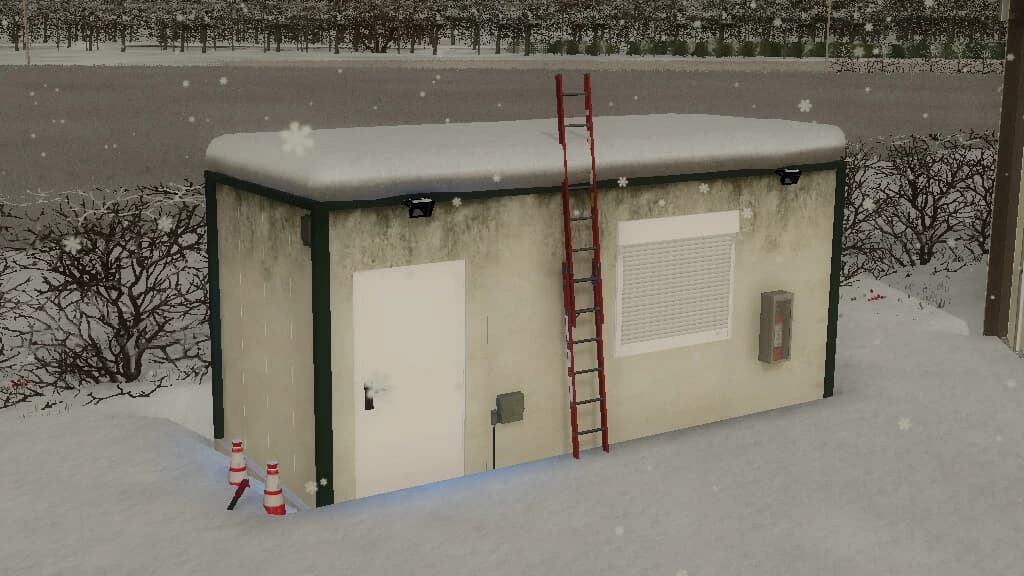 CONTAINER WITH VEHICLE WORKSHOP