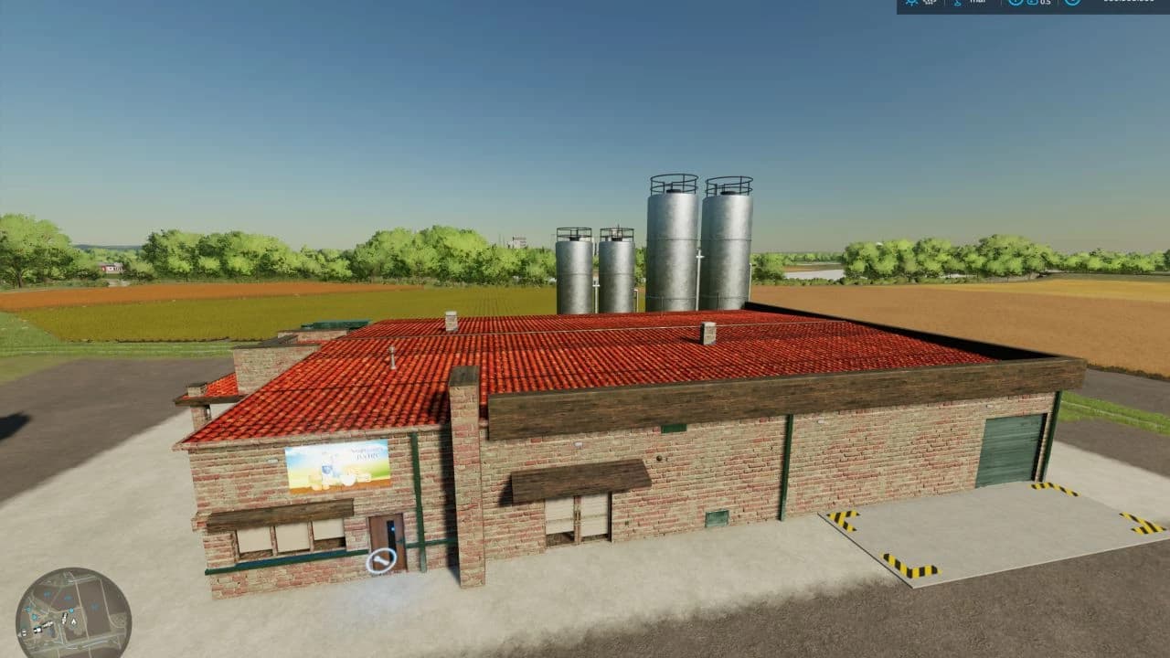 NAUGHTY COW'S DAIRY FACTORY WITH EMPTY PALLETS