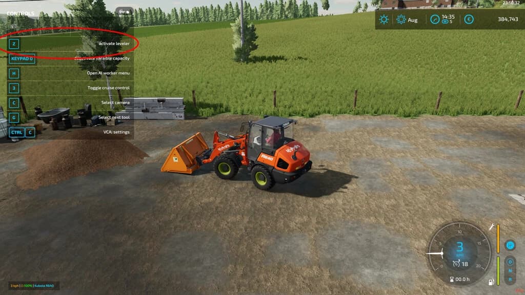DEACTIVATABLE LEVELER FUNCTION FOR SHOVELS