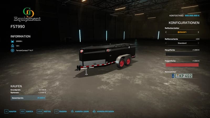 DIESEL TRAILER WITH MORE CAPACITY
