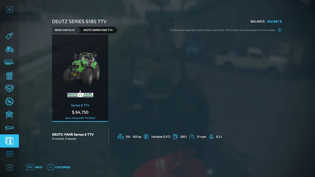 Deutz Series 6185 TTV Rust Edition