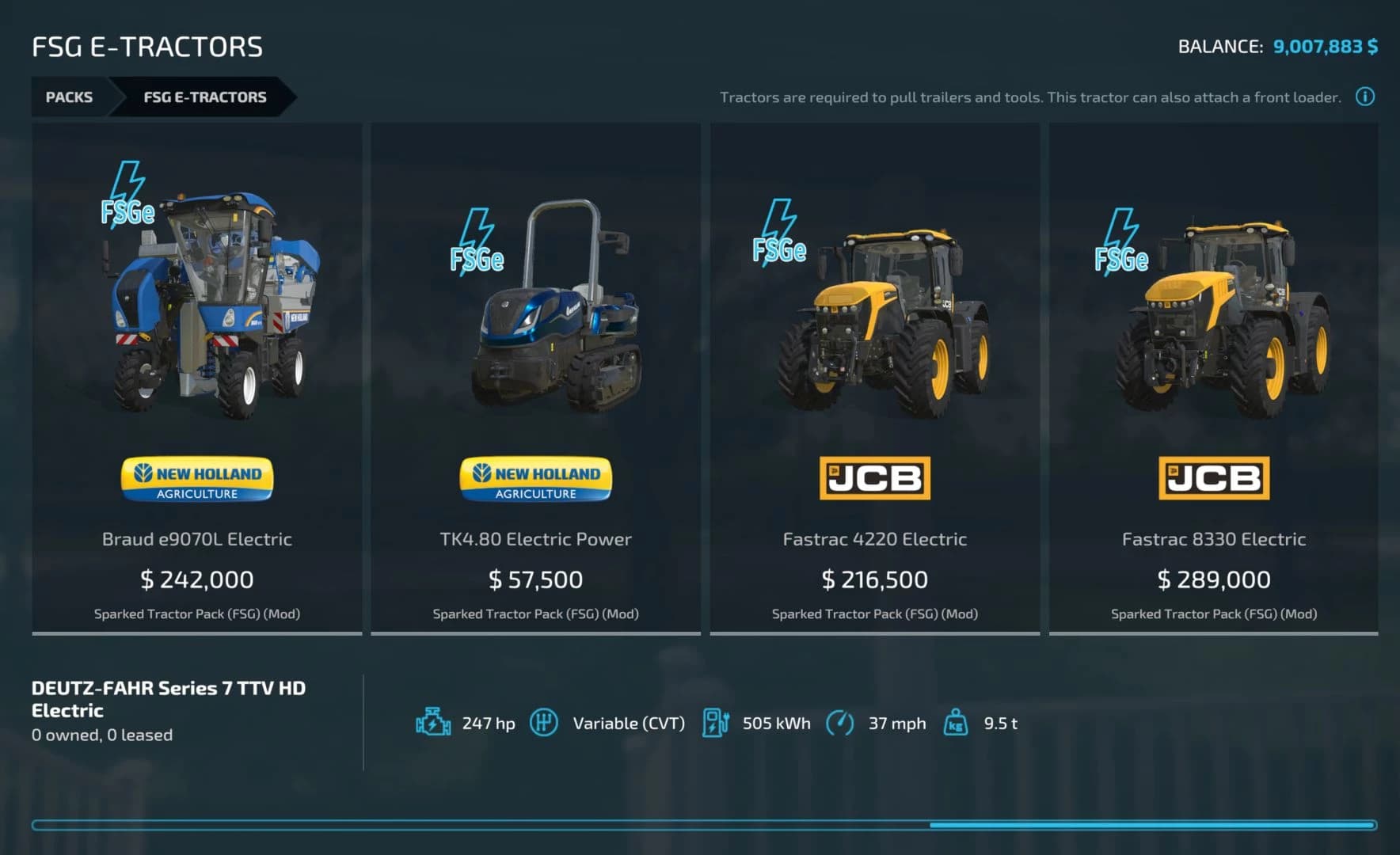 ELECTRIC TRACTOR PACK