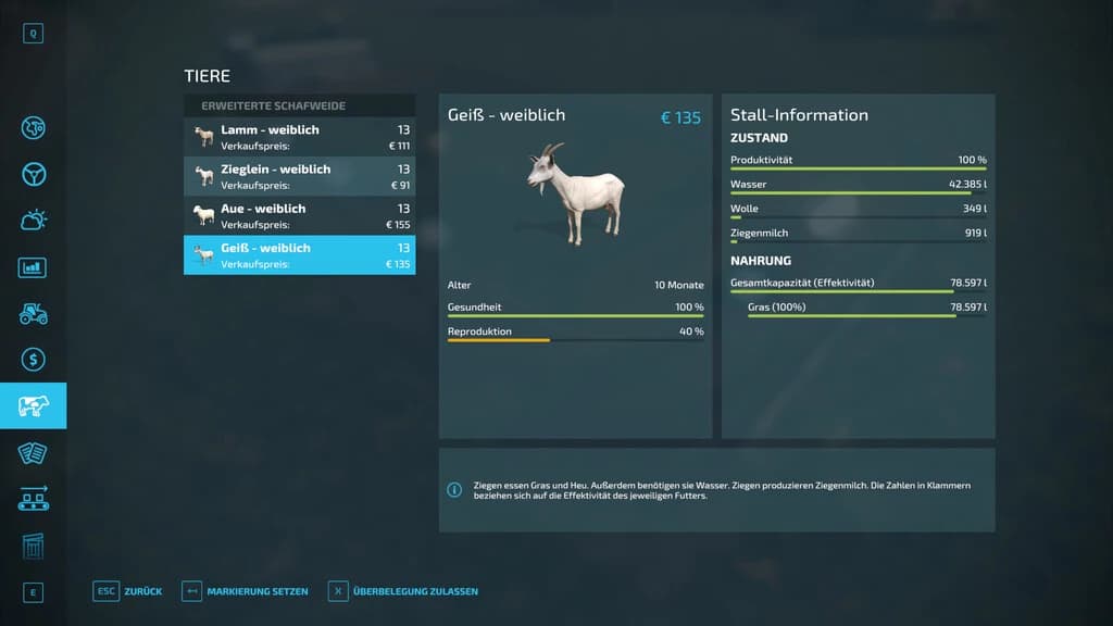 ENHANCED SHEEP AND GOAT PASTURE