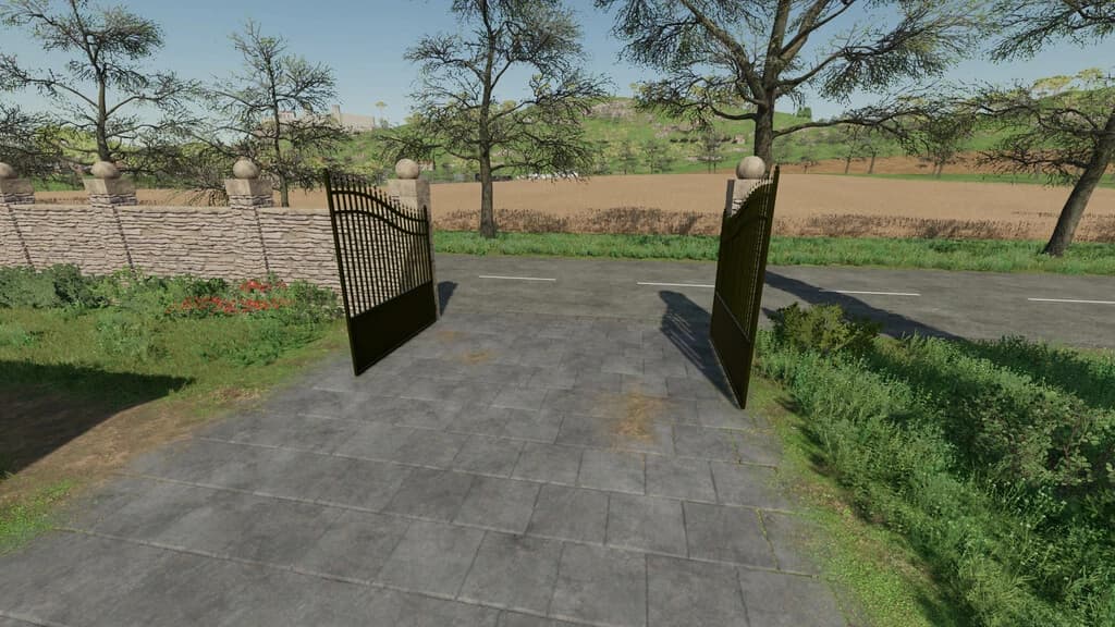 FENCE WALL AND GATE