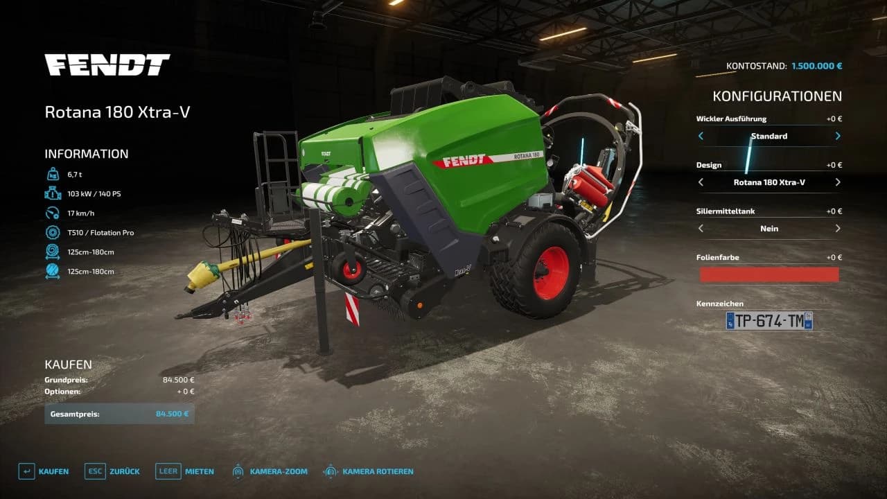 FENDT ROTANA 180 XTRA-V