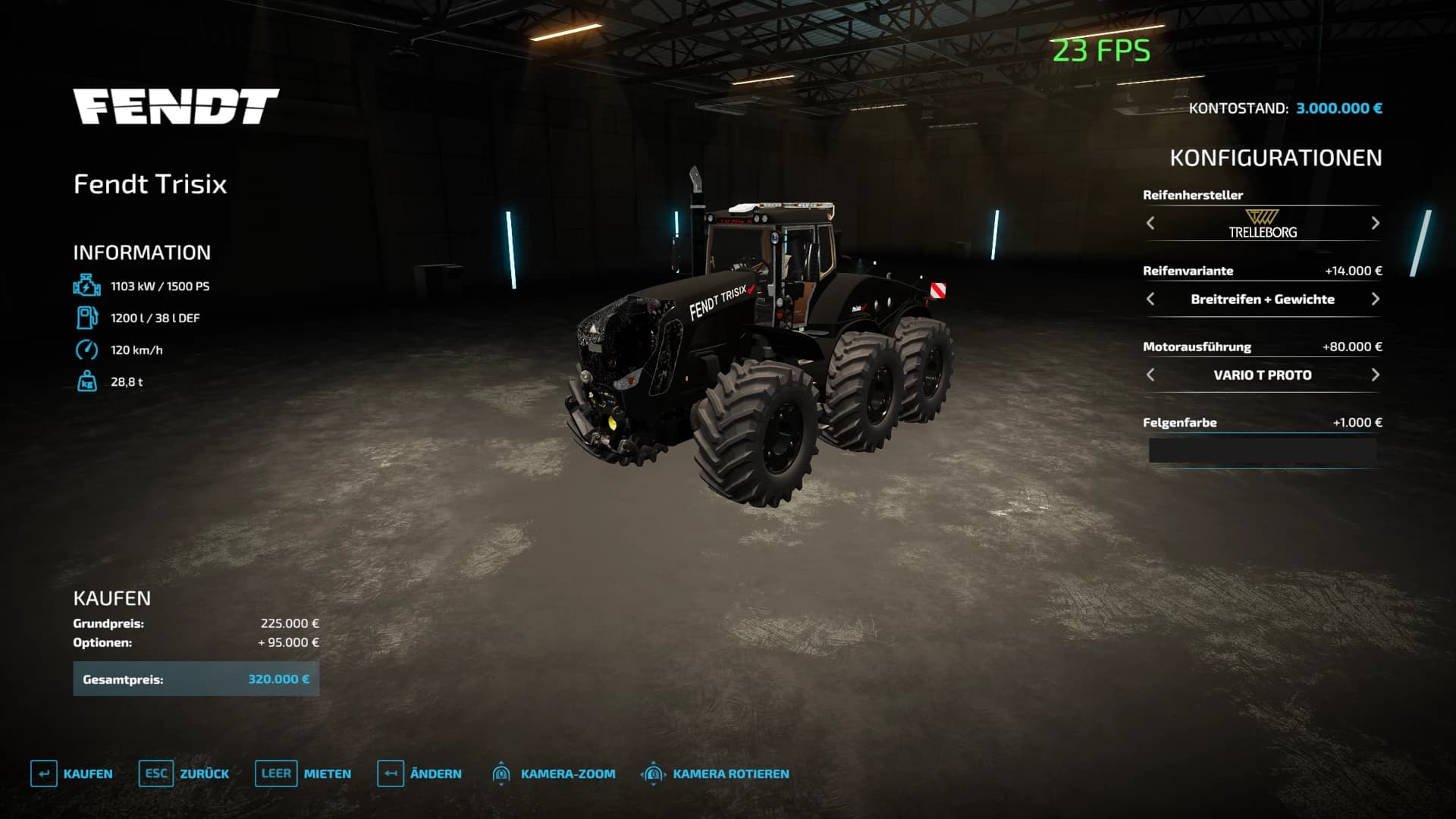 FENDT TRISIX VARIO LU MAX EDIT