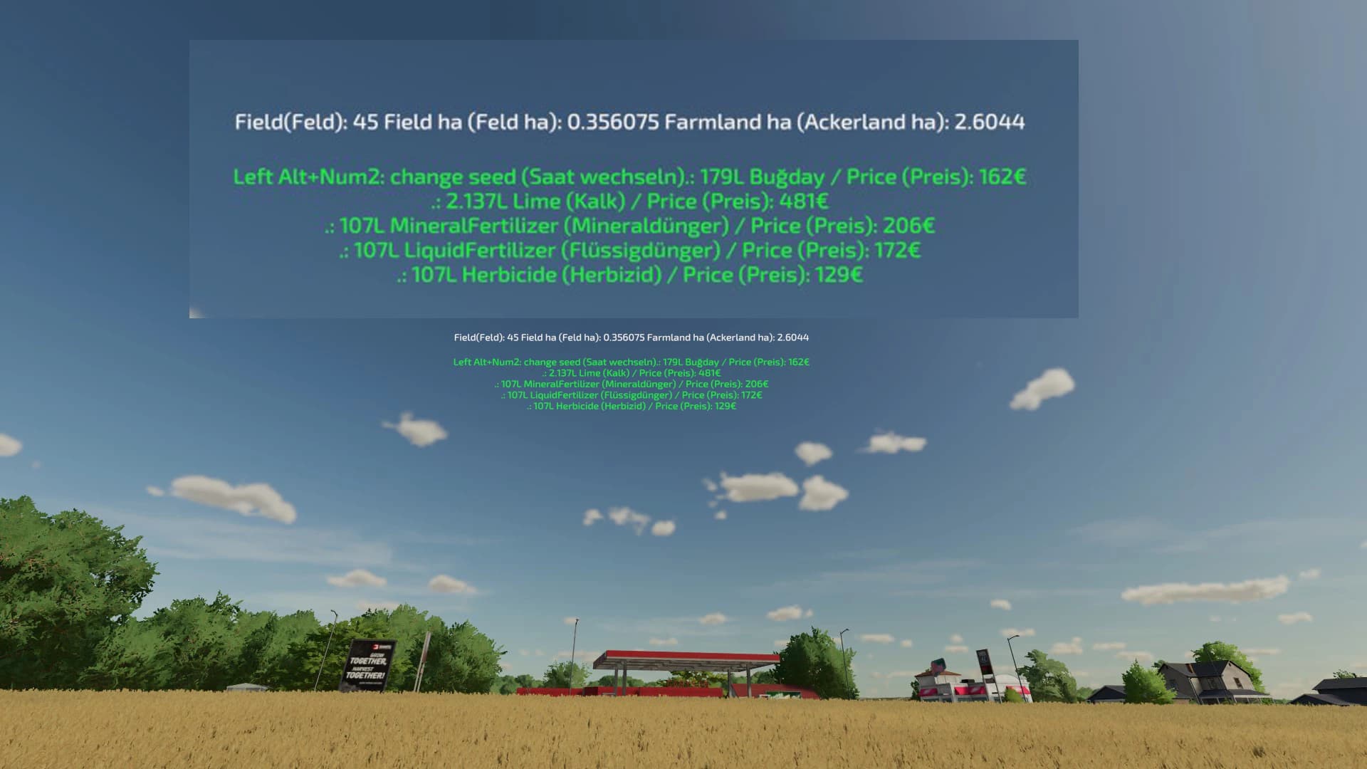 FIELD STATISTICS DATA