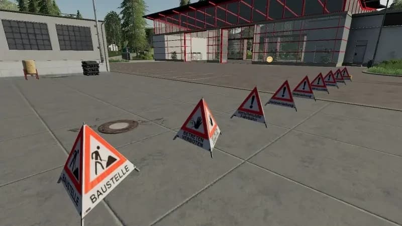 FOREST WAY BARRIER PYRAMID SIGNS