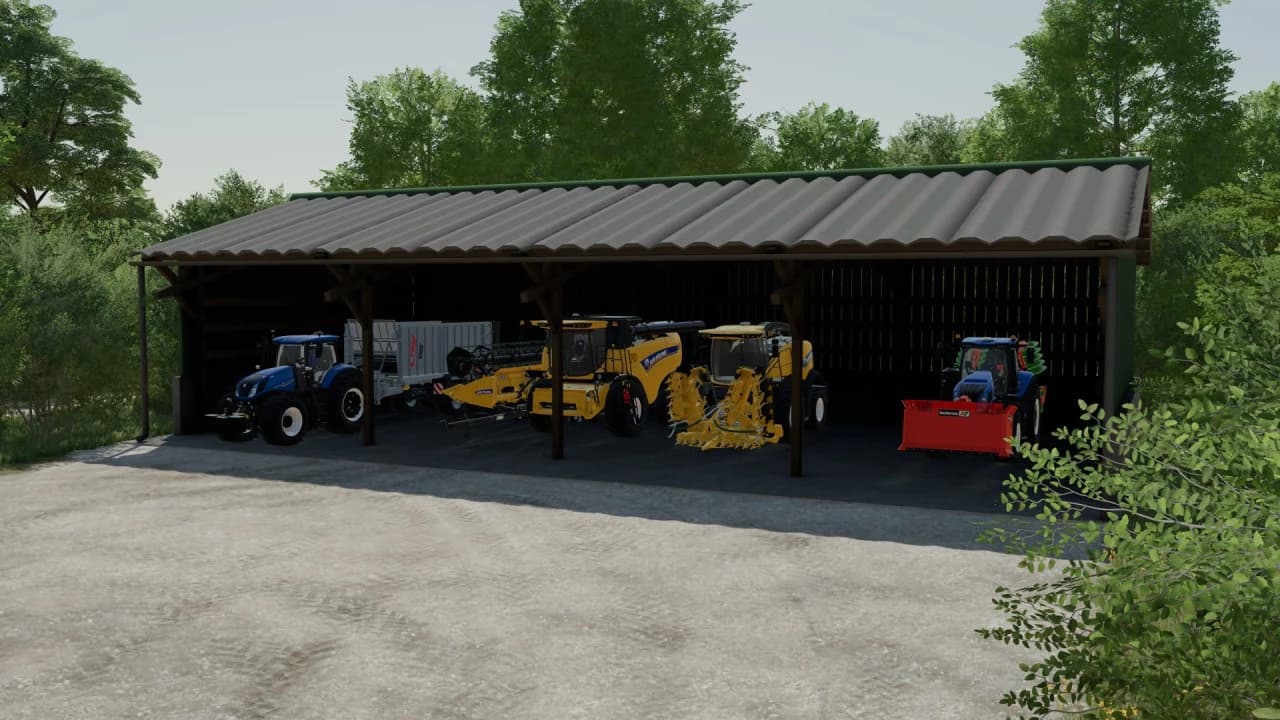 FOUR-COMPARTMENT SHED