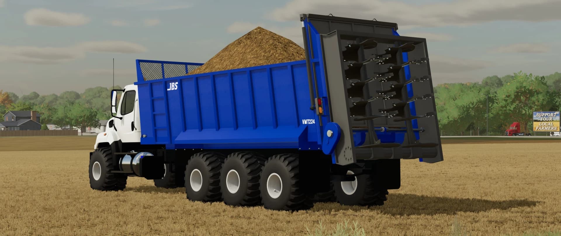 FREIGHTLINER 108SD WITH JBS 2248 MANURE SPREADER