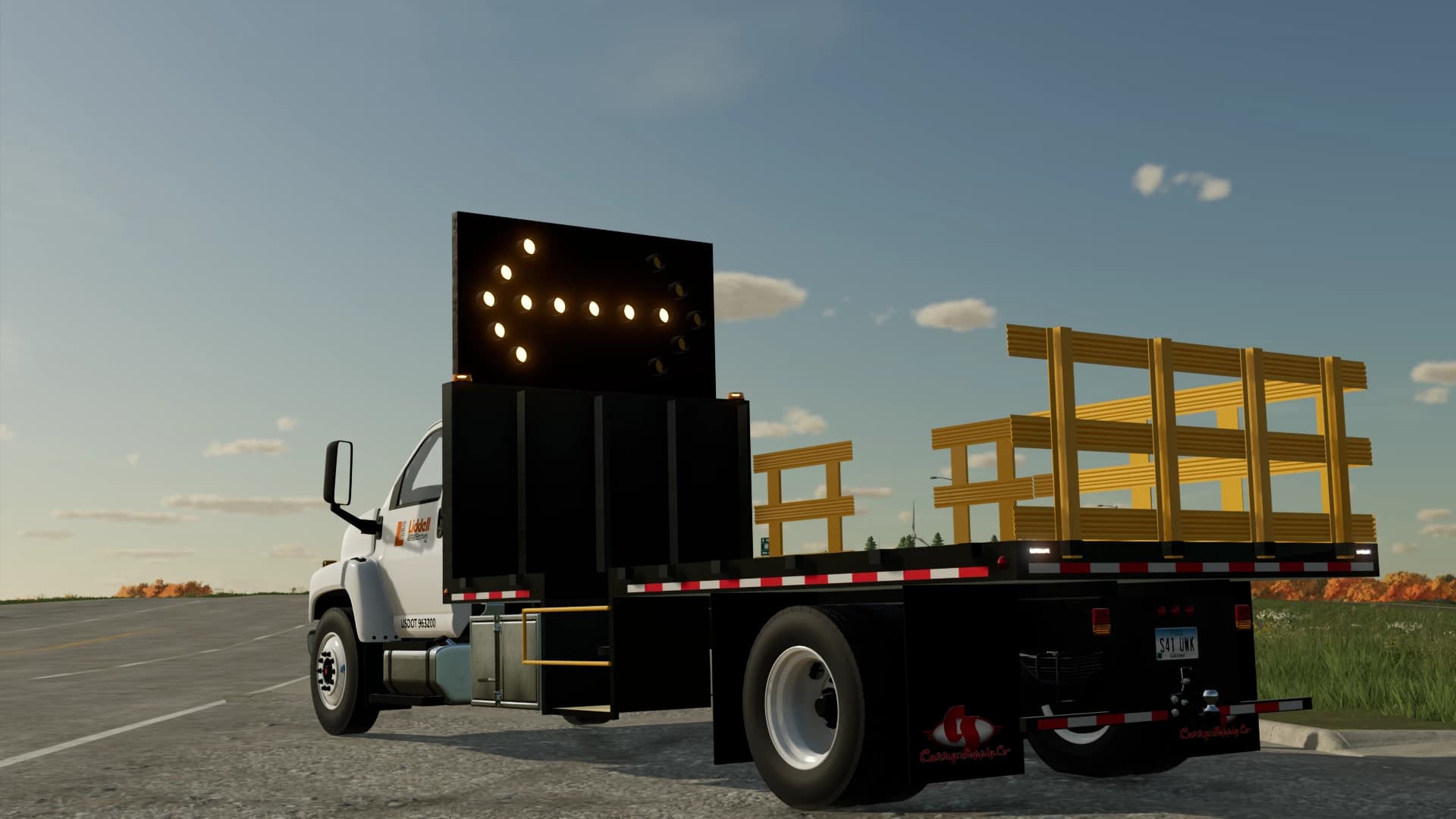 GMC C8500 FLATBED CONE TRUCK