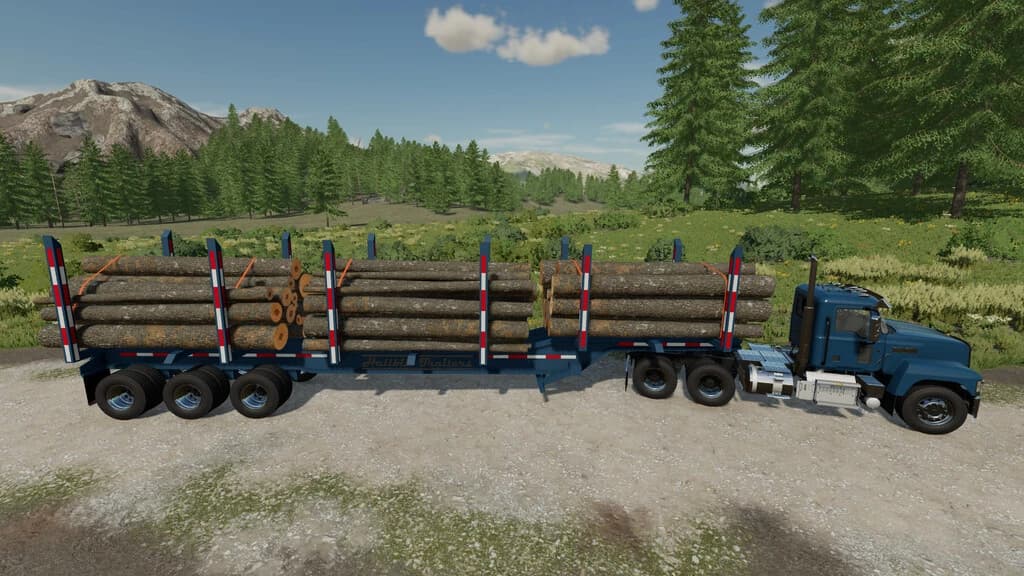 HALLBILT MFG TRI AXLE LOG TRAILER