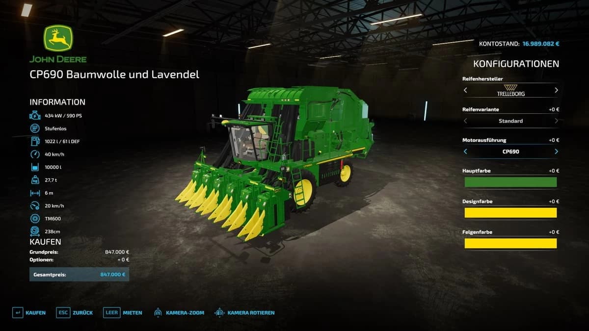 HARVESTER FOR COTTON AND LAVENDER