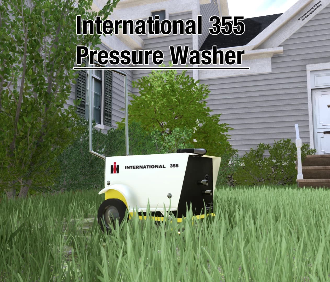 INTERNATIONAL 355 PRESSURE WASHER