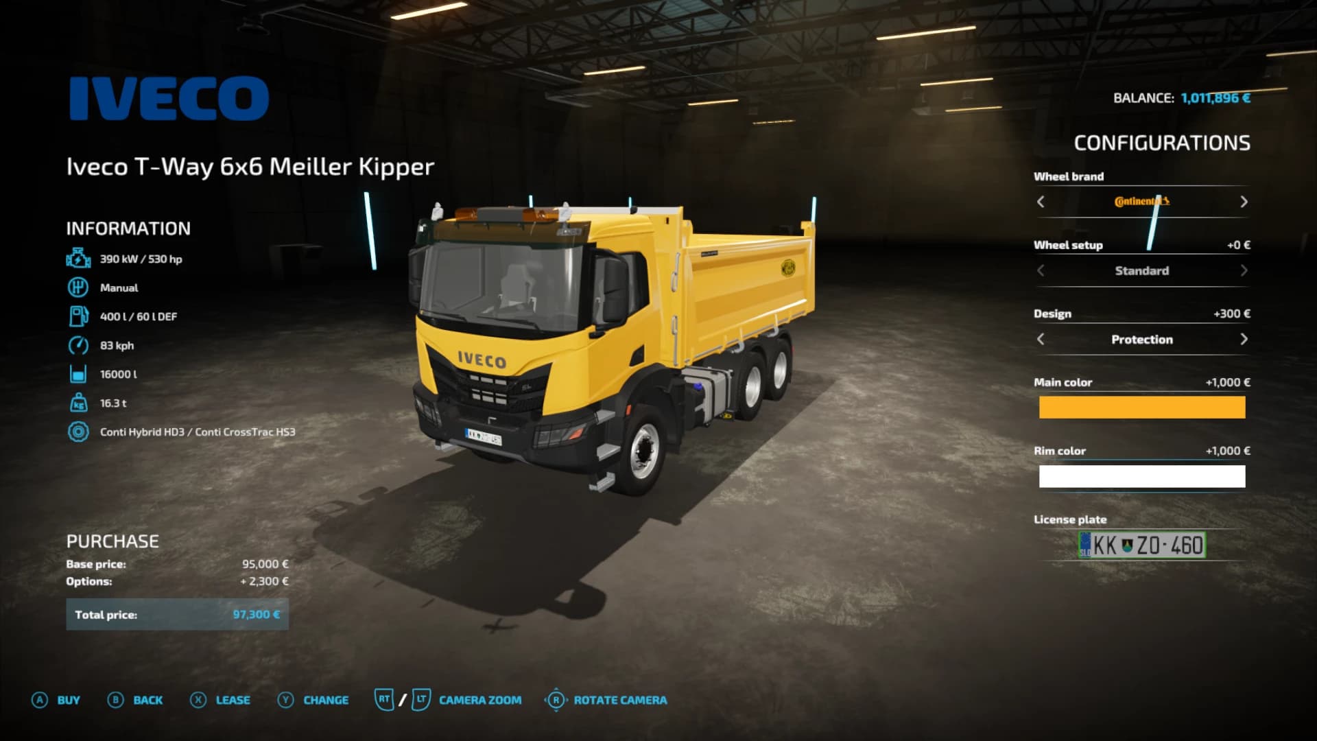 IVECO X-WAY 6X6 MEILLER KIPPER