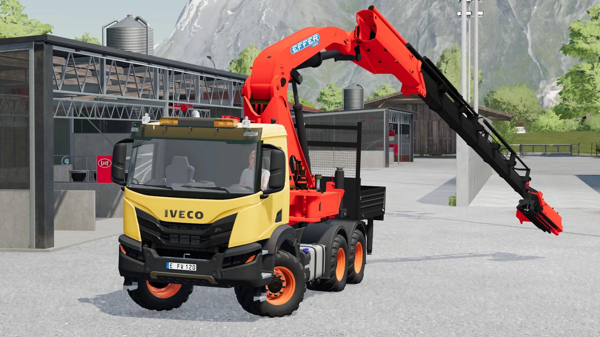 IVECO X-WAY WITH EFFER CRANE