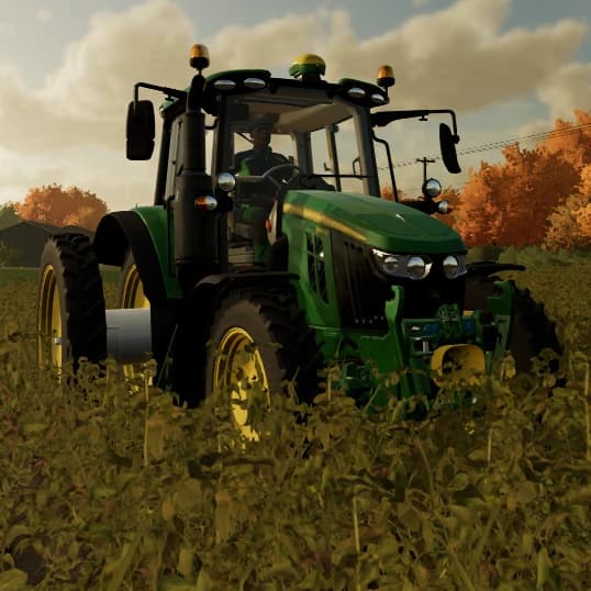 JD 6120M WITH DOUBLE AIR AT ROWS DISTANCE