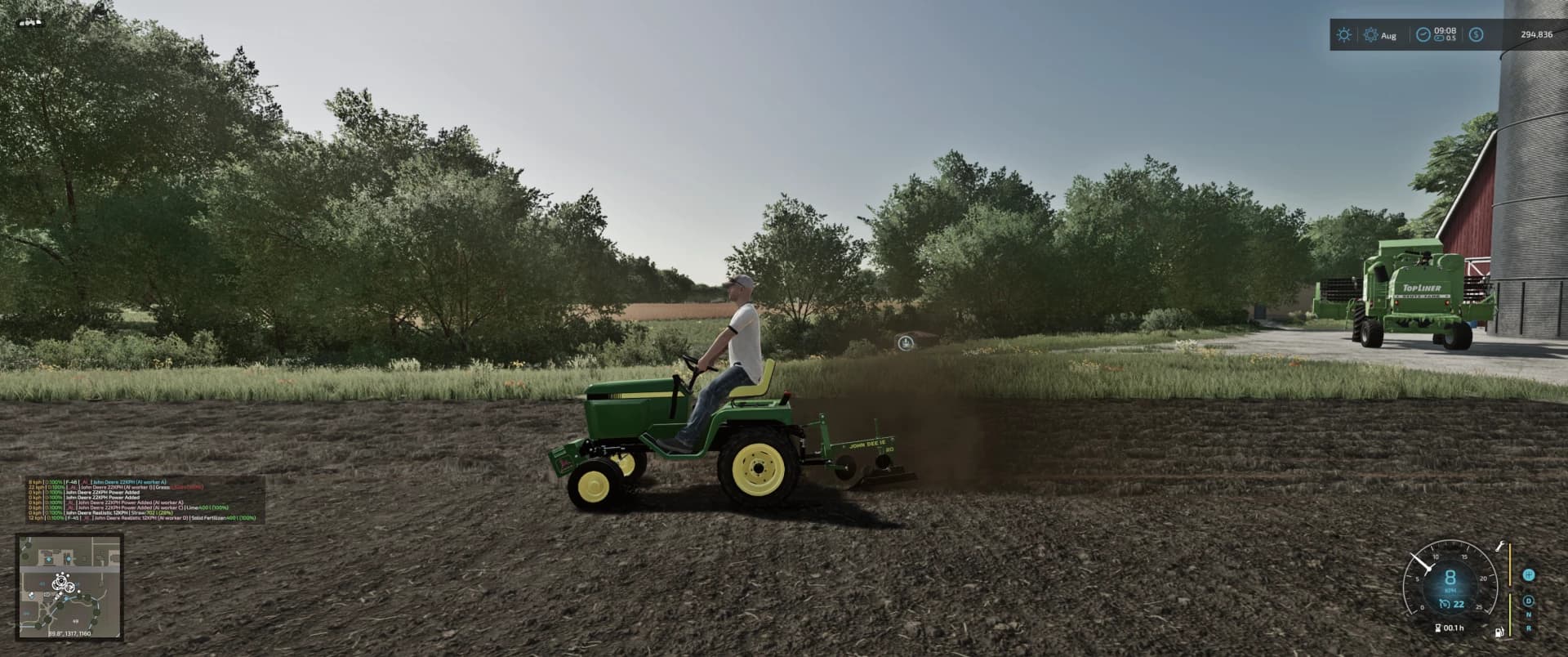 JOHN DEER 332 LAWN TRACTOR GARDEN TRACTOR MOD PACK