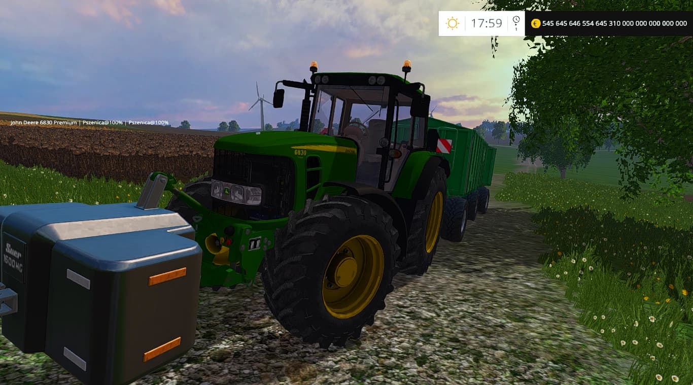 JOHN DEERE 6830 PREMIUM 4WD NEW GOOD GREEN