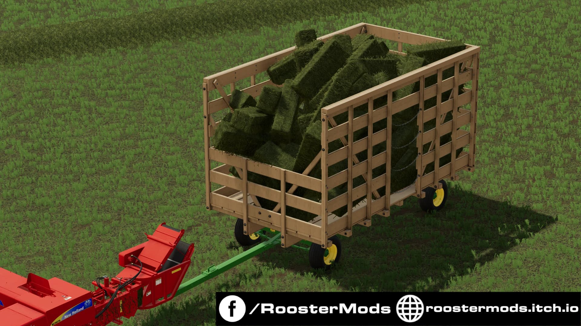 JOHN DEERE WOODEN THROWER RACK