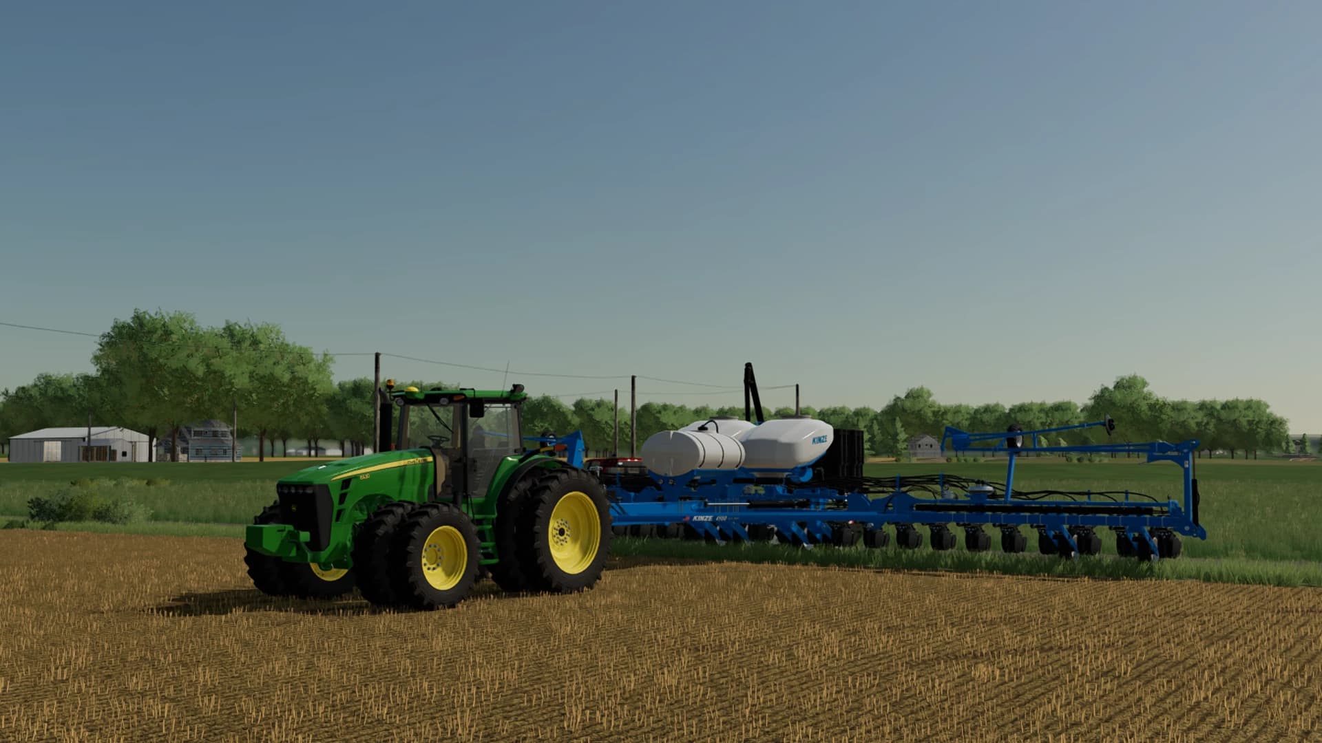 KINZE 4900 AND 4905 BLUE DRIVE 24 ROW PLANTERS