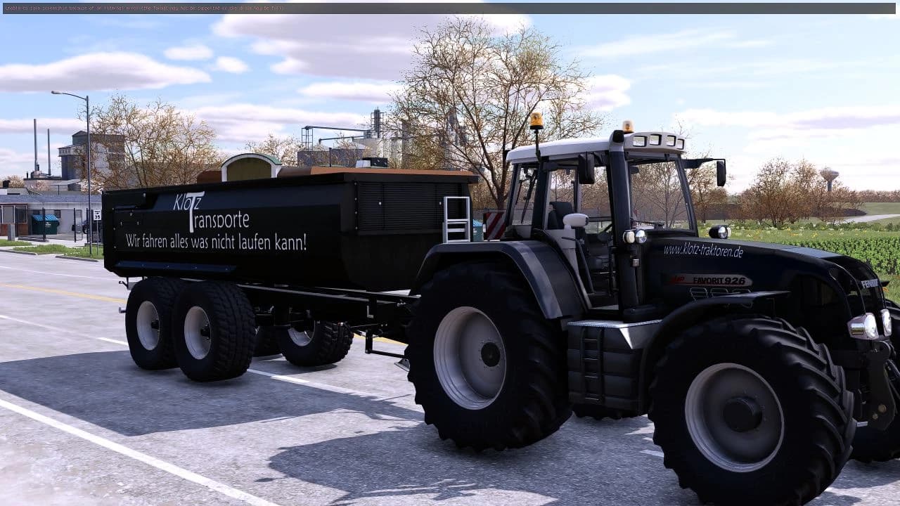 KLOTZ TRANSPORTE FENDT FAVORIT VARIO 900 TMS