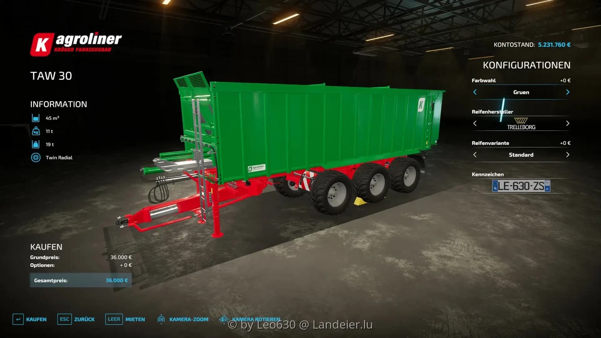 KROEGER AGROLINER TAW 30