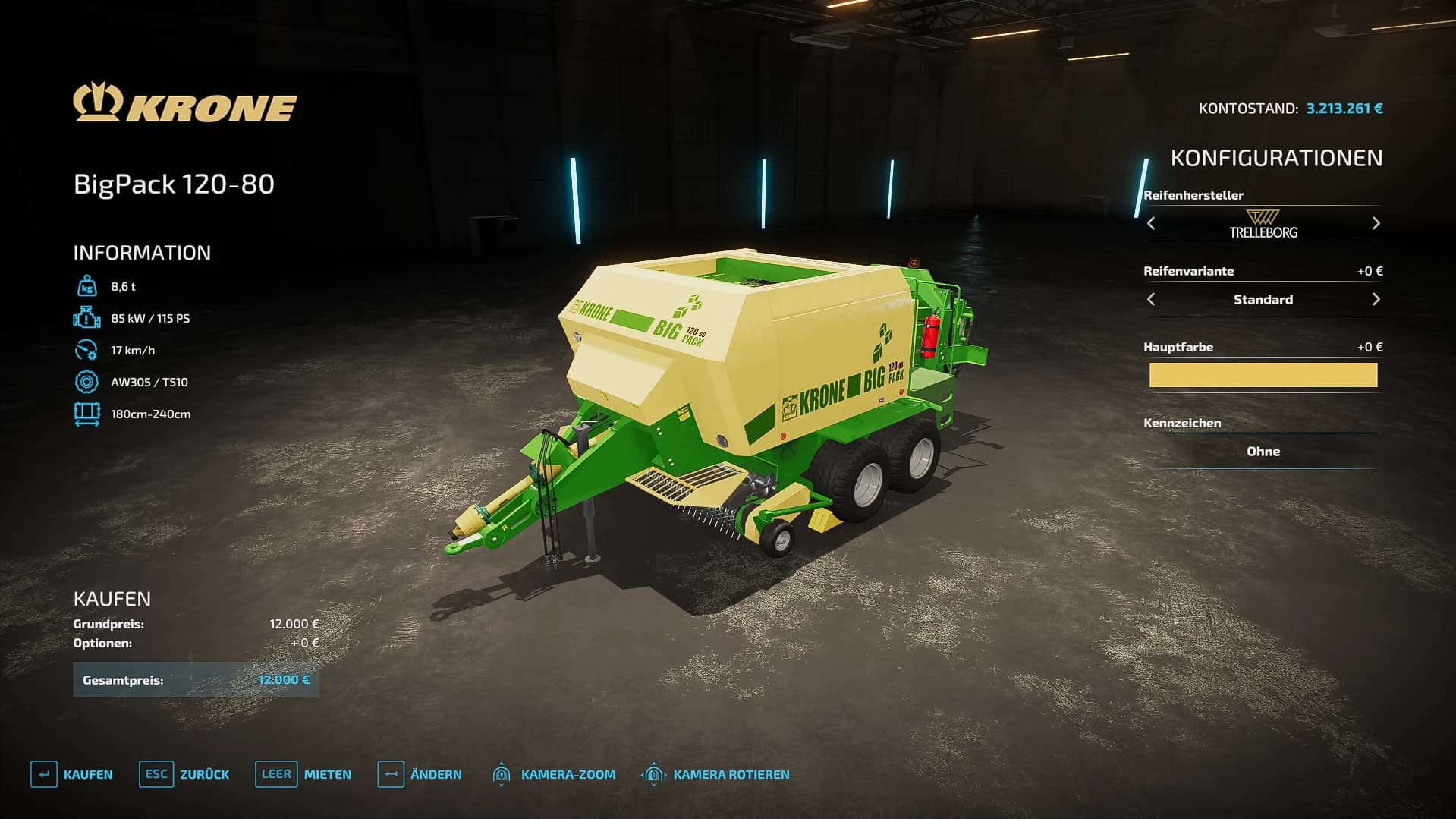 KRONE BIGPACK 120-80 TWINADDON