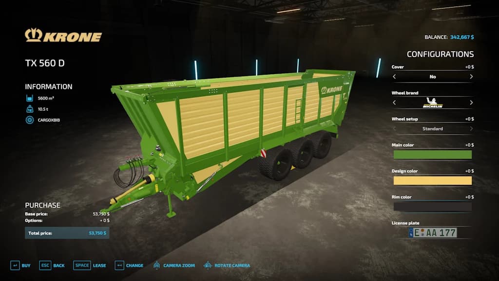 Krone TX 560 D Rust Edition