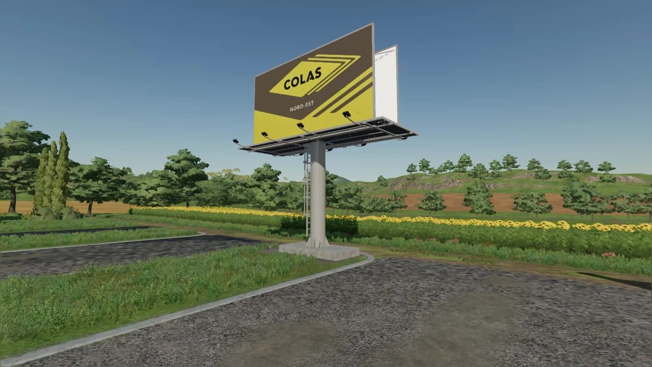 LARGE COLAS ADVERTISING PANEL