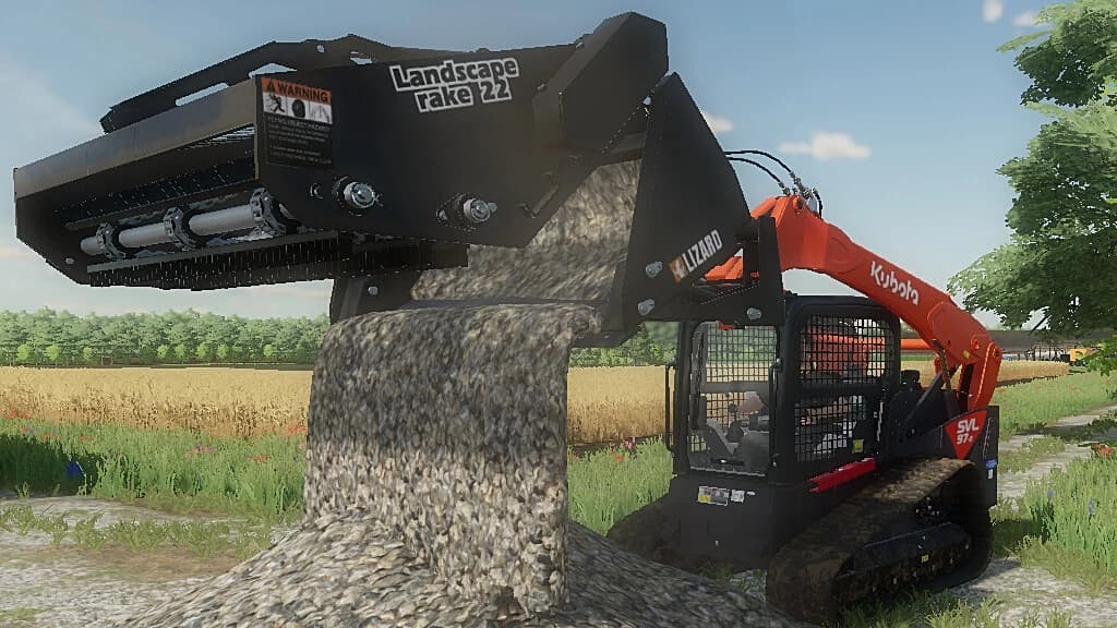 LIZARD LANDSCAPE RAKE FOR SKID STEER