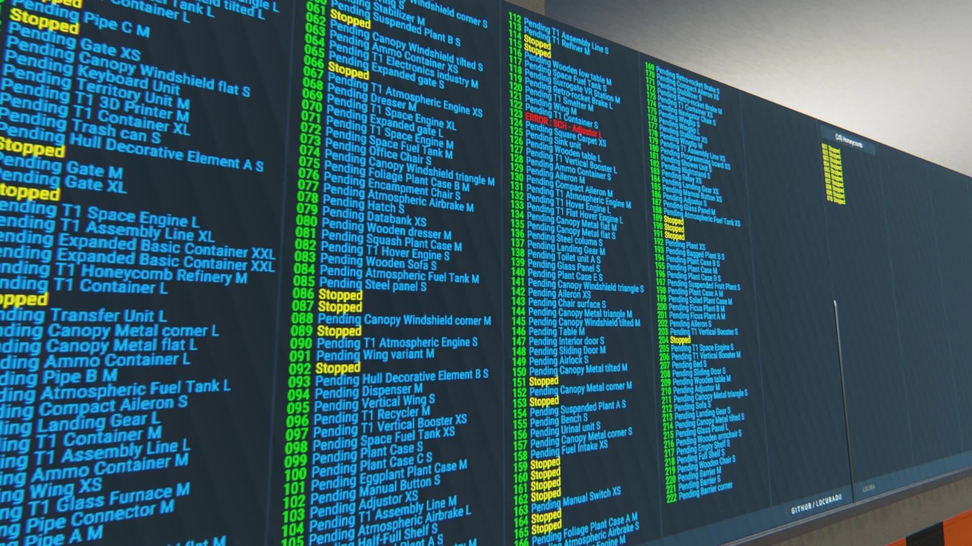 LOCURA FACTORY INFO ASSEMBLERS ONLY